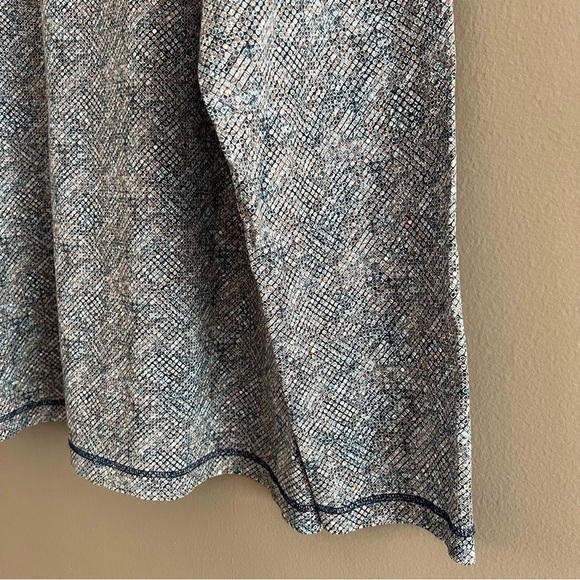 Bugatchi OoohCotton Tech 8 Way Stretch Geometric 1/4 Zip Pullover Navy XL Logo - Picture 6 of 14